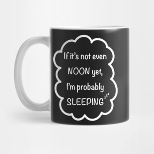 Sleepy person dark colors Mug